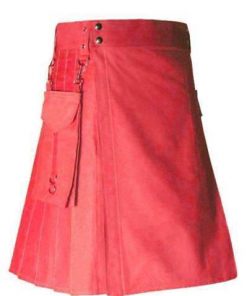 Bright Red Utility Kilt