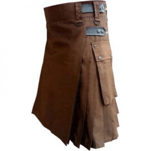 chocolate brown color kilt