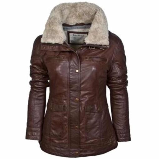 Barneys Biker Women Leather Jacket
