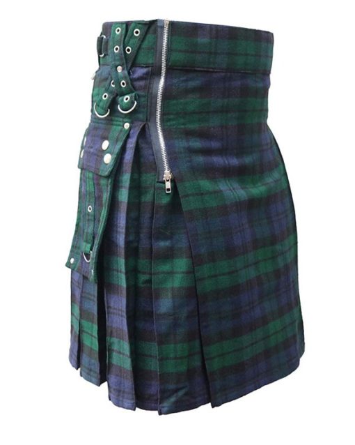 Modern Black Watch Tartan Kilt