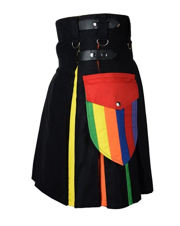 Buy New Rainbow Utility Kilt | Rainbow Utility Kilt for Men | Cheap ...