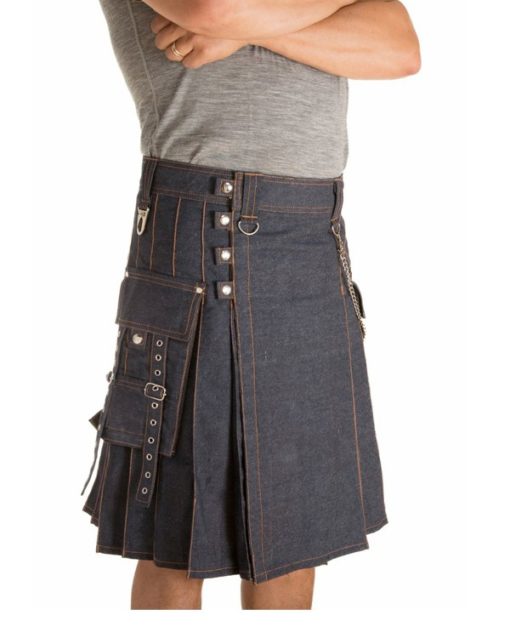 new denim kilt