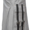Men White Utility Kilt