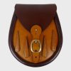 Tan Teardrop Leather Sporran