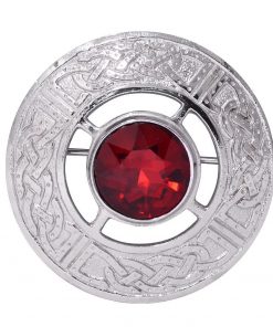 Red Stone Kilt Brooch