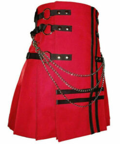 Red Canvas Utility Kilt